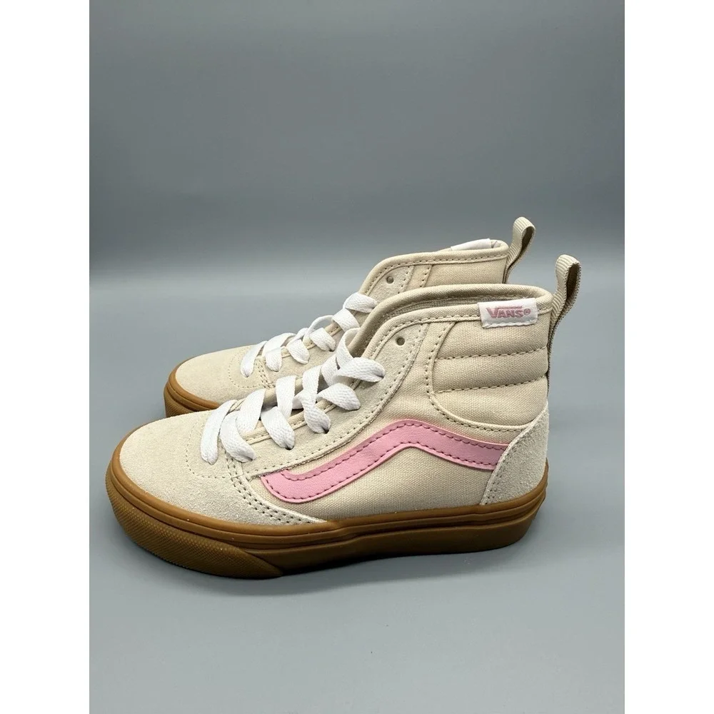 Vans Ashwood Hi Decon‎ Suede/Canvas Oatmeal/Gum Youth 11 Skate School Sneakers